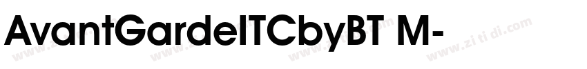 AvantGardeITCbyBT M字体转换
